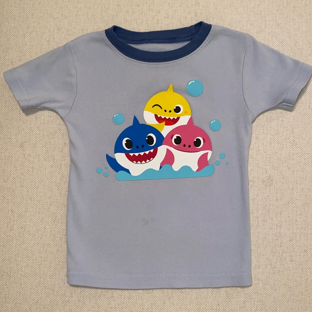 Carter’s Pink Fong Baby Shark T Shirt Blue Size 4 T